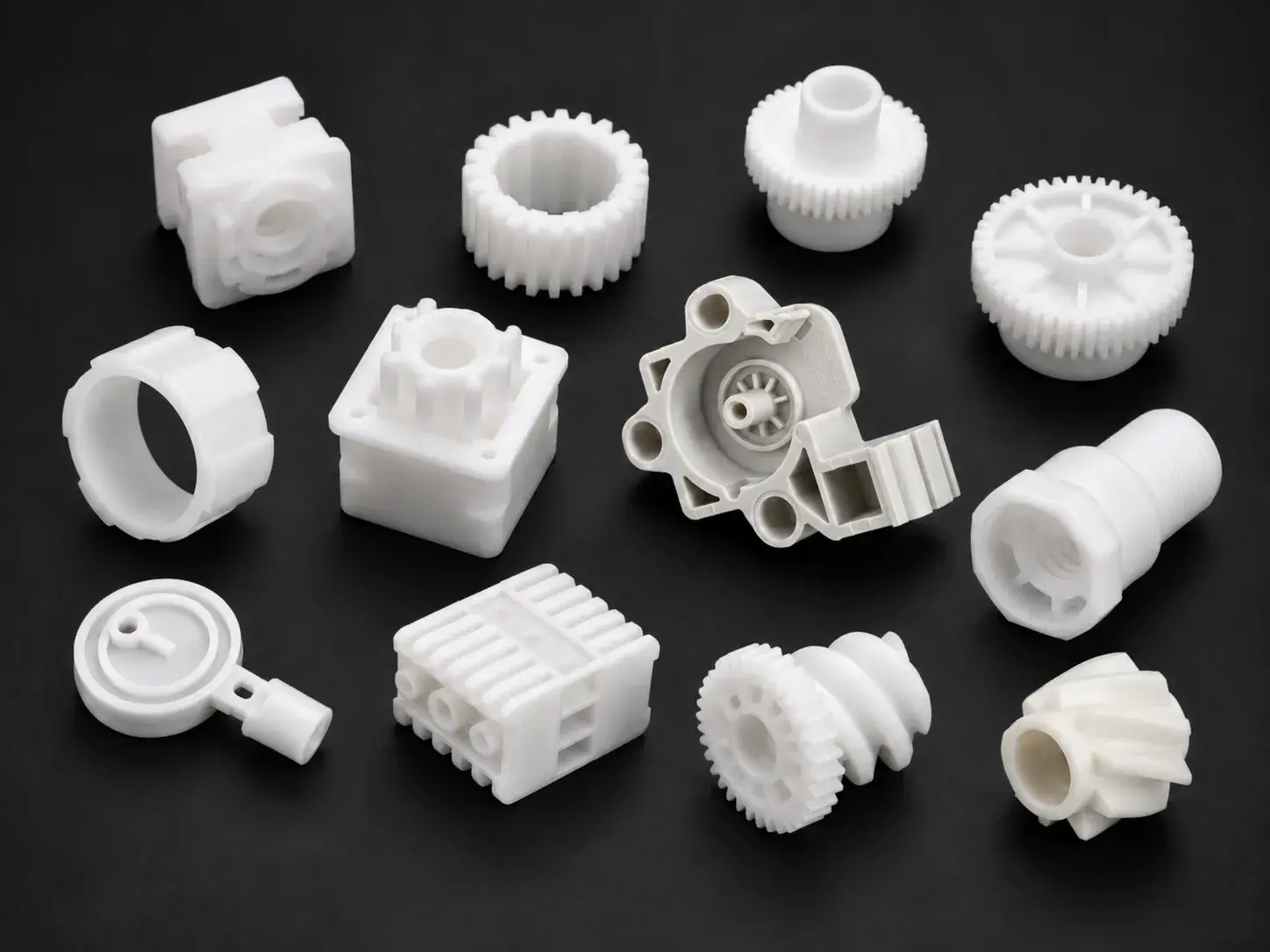 Custom injection-molded plastic parts